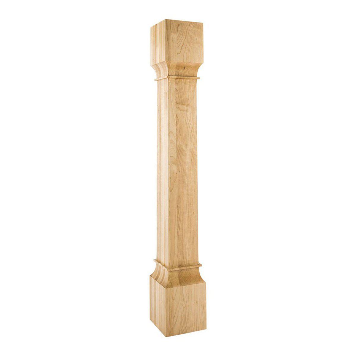 Hardware Resources Square Natural White Birch Post-DirectCabinets.com