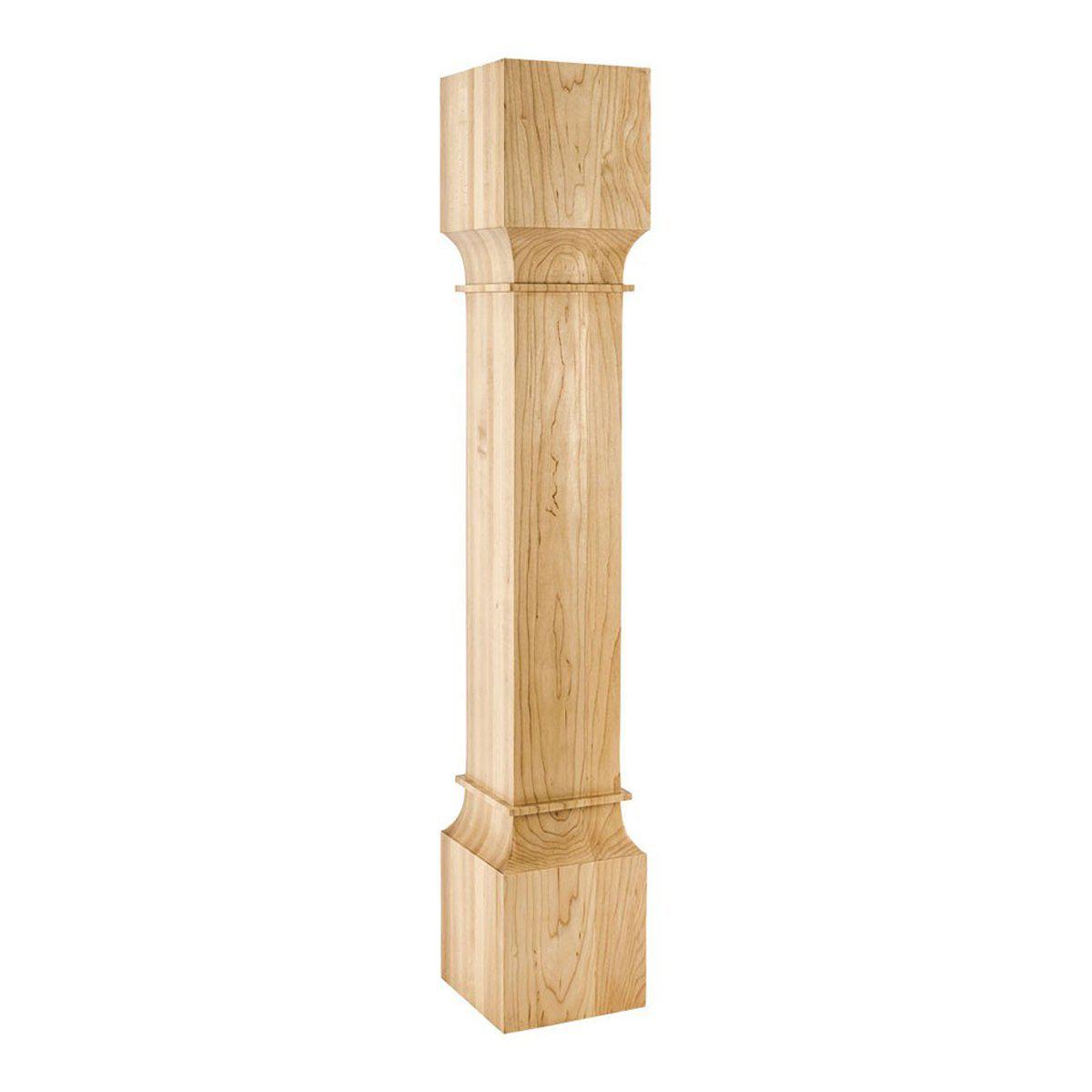 Hardware Resources Square Natural White Birch Post-DirectCabinets.com