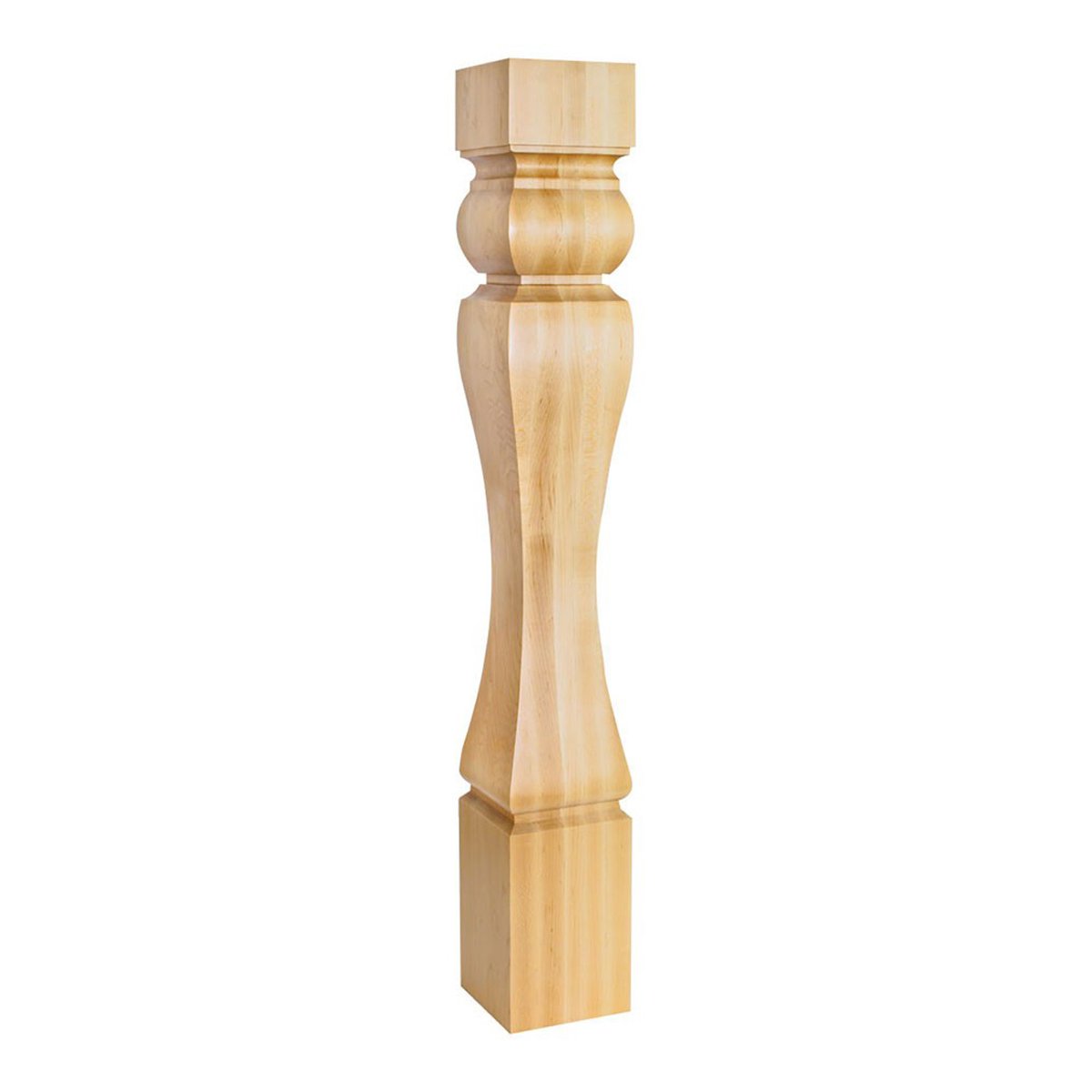 Hardware Resources Rubberwood Baroque Wood Post-DirectCabinets.com