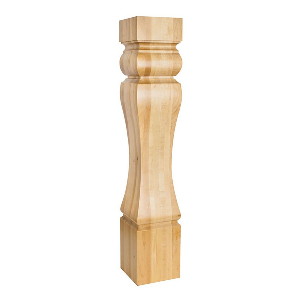 Hardware Resources Rubberwood Baroque Wood Post-DirectCabinets.com