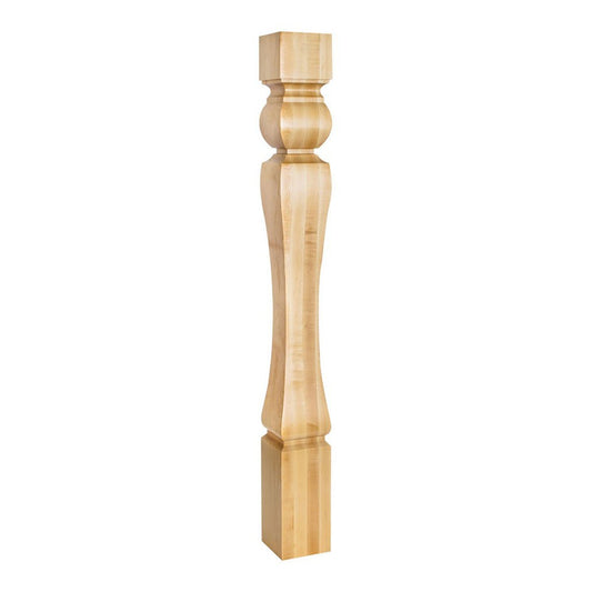 Hardware Resources Rubberwood Baroque Wood Post-DirectCabinets.com