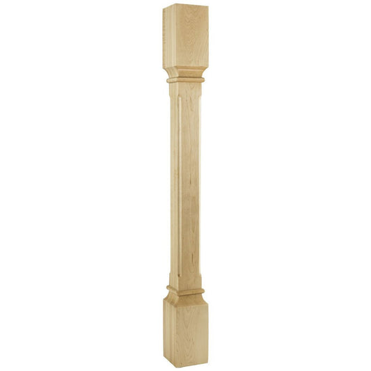 Hardware Resources White Birch Post with Fluted Corners-DirectCabinets.com