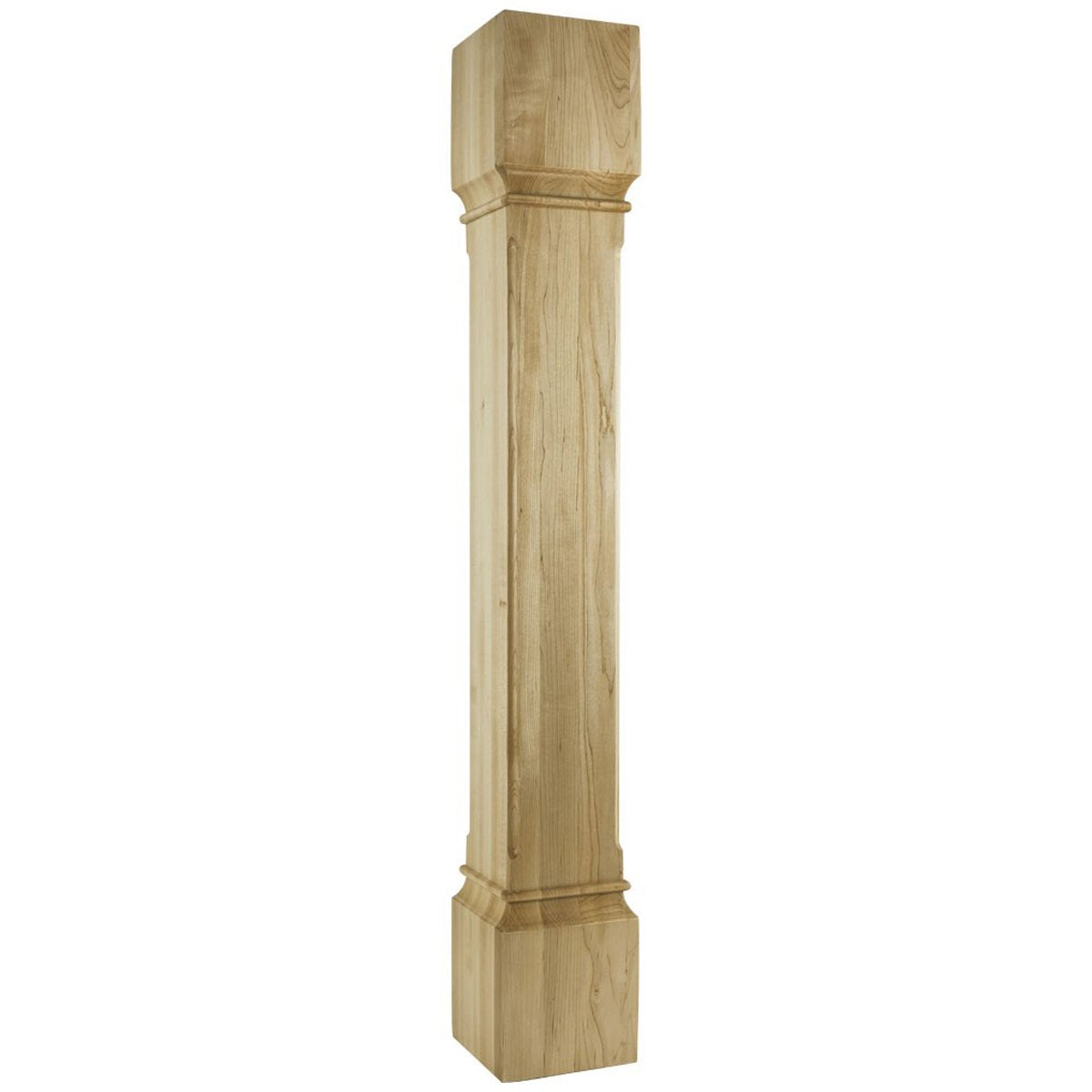 Hardware Resources Transitional White Birch Post with Fluted Corners-DirectCabinets.com