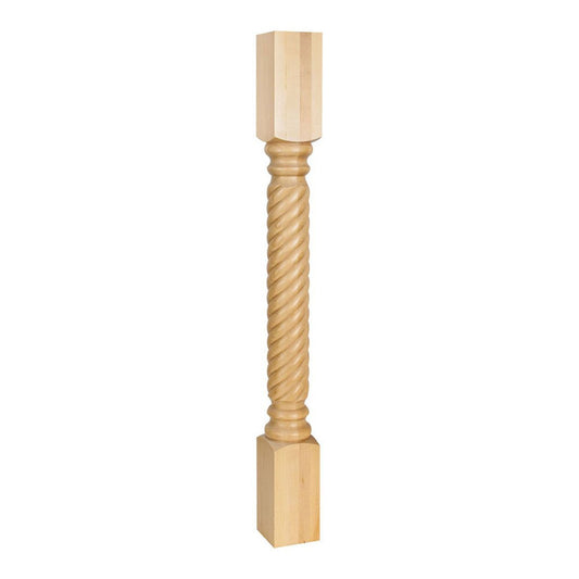 Hardware Resources Alder Post with Rope Pattern-DirectCabinets.com