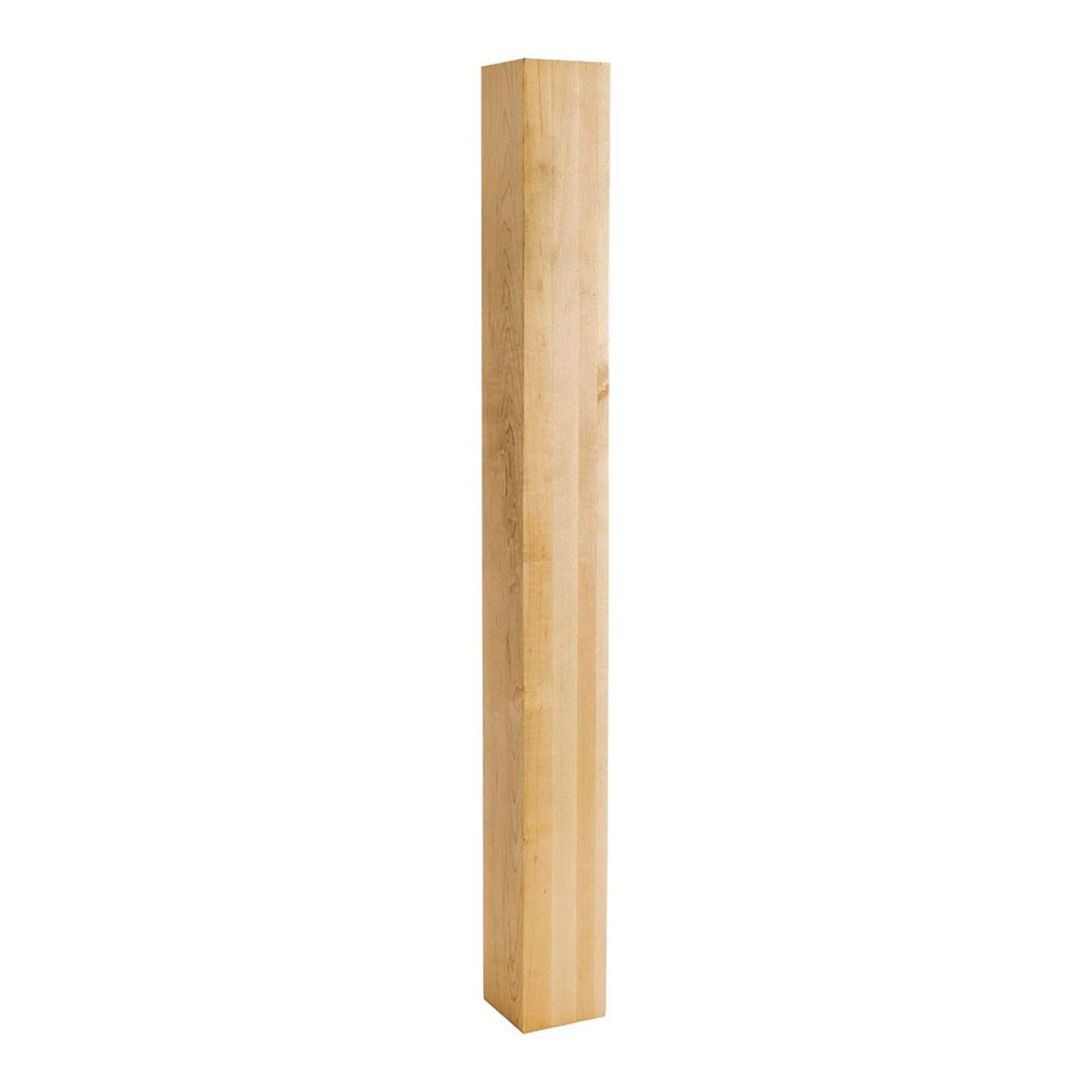 Hardware Resources Square Rubberwood Wood Post-DirectCabinets.com