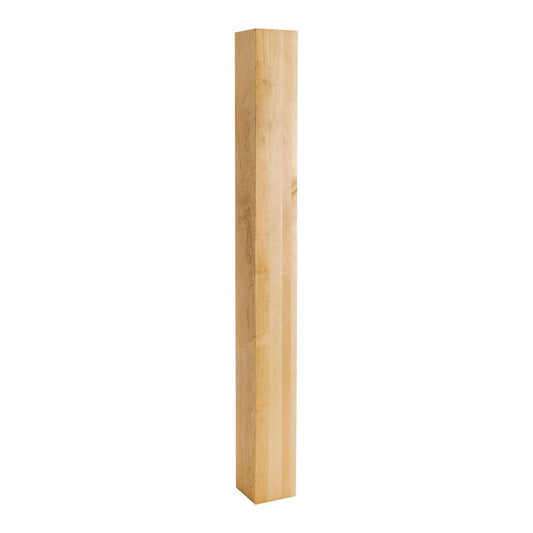 Hardware Resources Square Rubberwood Wood Post-DirectCabinets.com