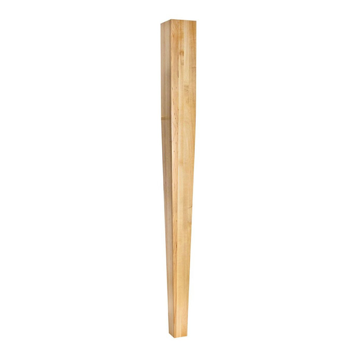 Hardware Resources Rubberwood Four Sided Tapered Wood Post-DirectCabinets.com