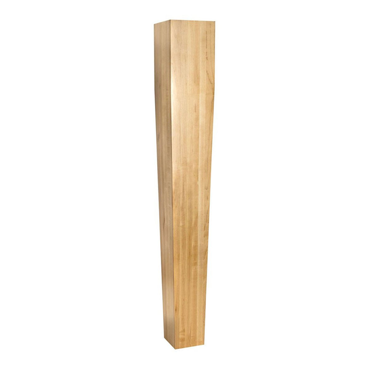Hardware Resources Rubberwood Four Sided Tapered Wood Post-DirectCabinets.com