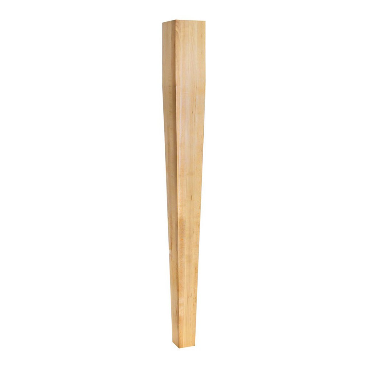 Hardware Resources Rubberwood Four Sided Tapered Wood Post-DirectCabinets.com