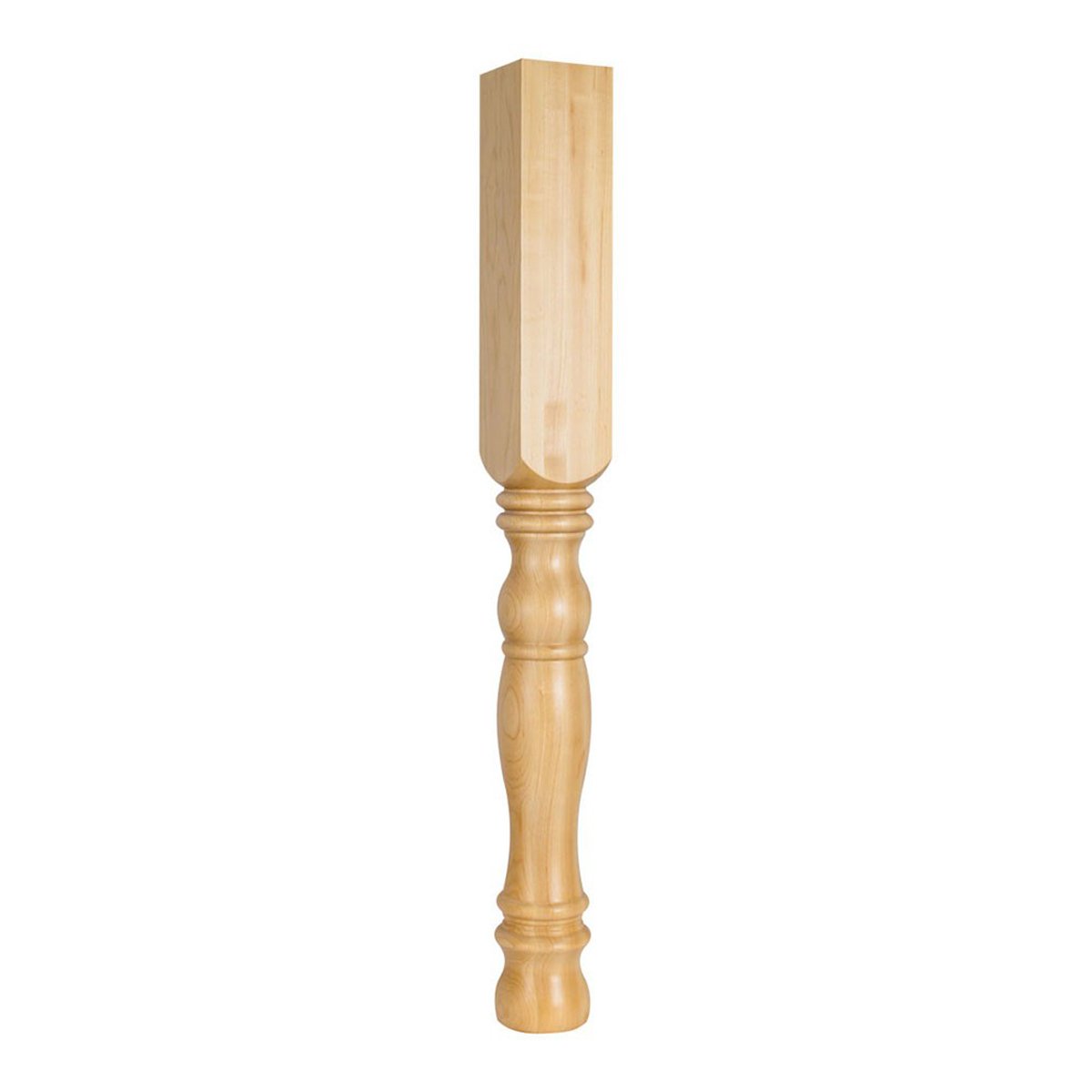 Hardware Resources Hard Maple Turned Post / Leg-DirectCabinets.com
