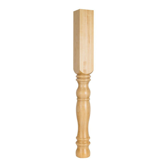 Hardware Resources Rubberwood Turned Post / Leg-DirectCabinets.com