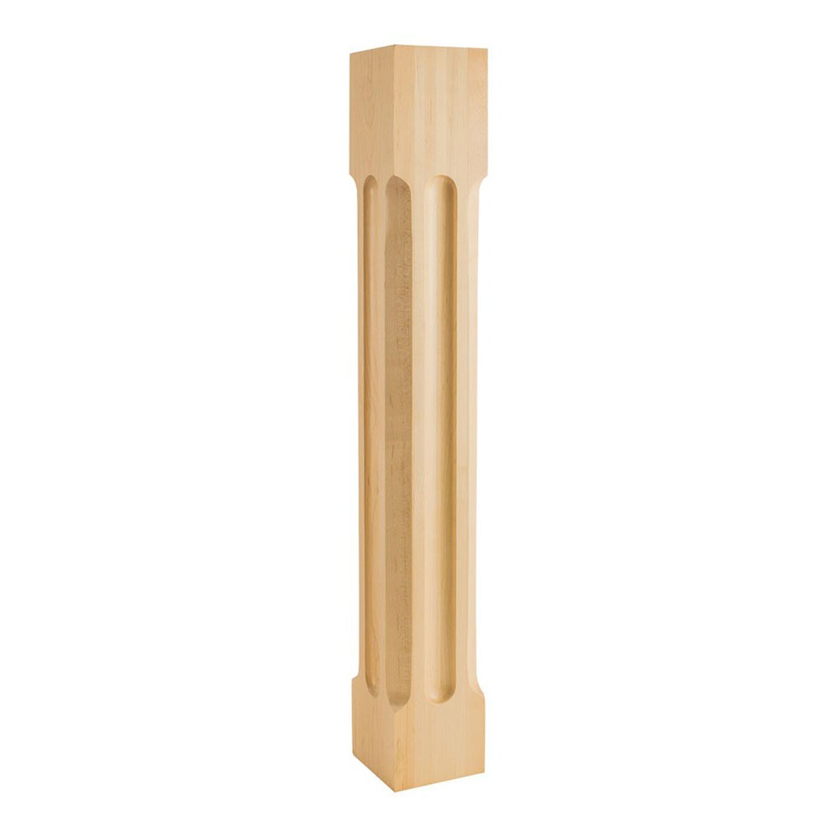 Hardware Resources Alder Post with Scooped Edges and Center-DirectCabinets.com