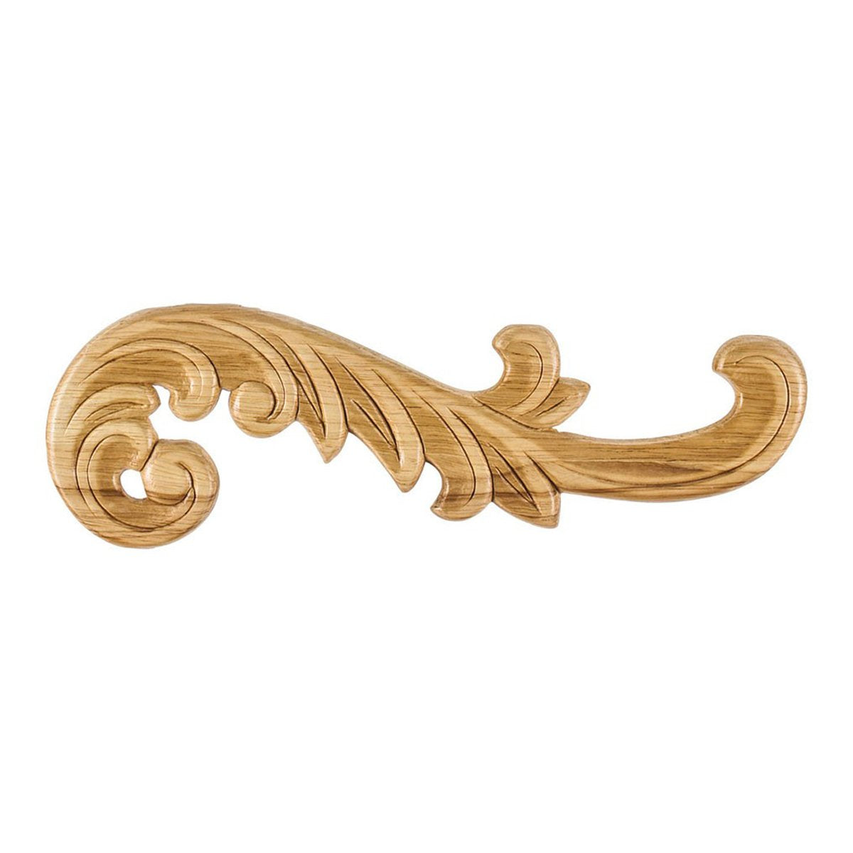 Hardware Resources 10-1/2" x 5/16" x 3-1/4" Pressed Acanthus Applique-DirectCabinets.com