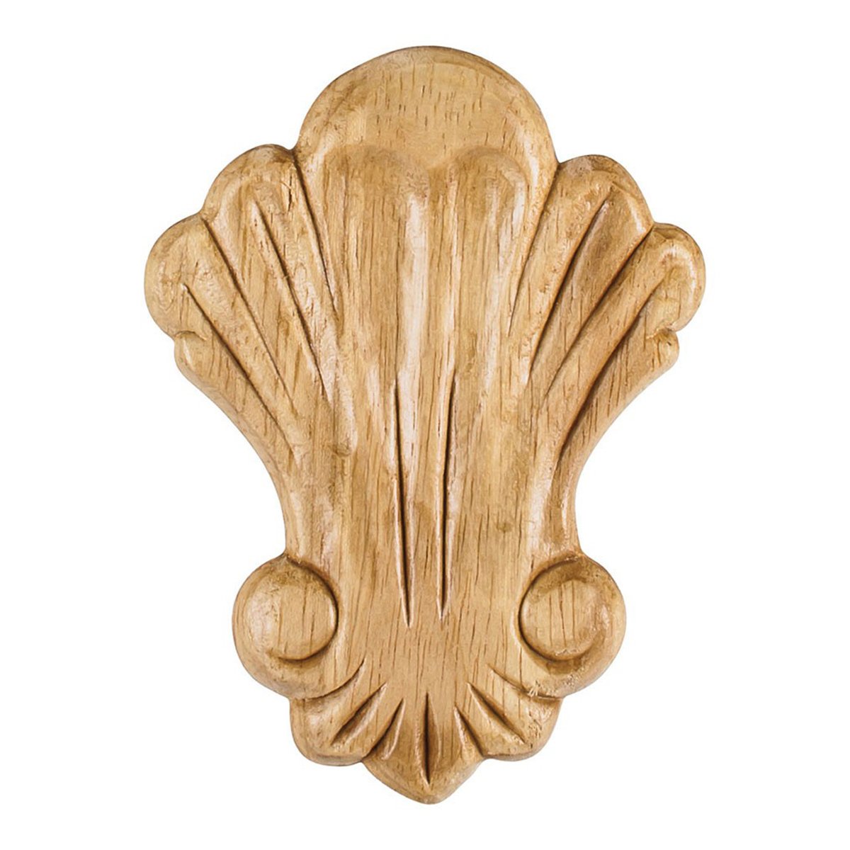 Hardware Resources 3-1/4" x 5/16" x 4-3/8" Pressed Shell Applique-DirectCabinets.com