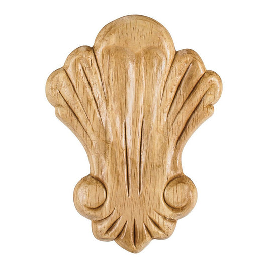 Hardware Resources 3-1/4" x 5/16" x 4-3/8" Pressed Shell Applique-DirectCabinets.com