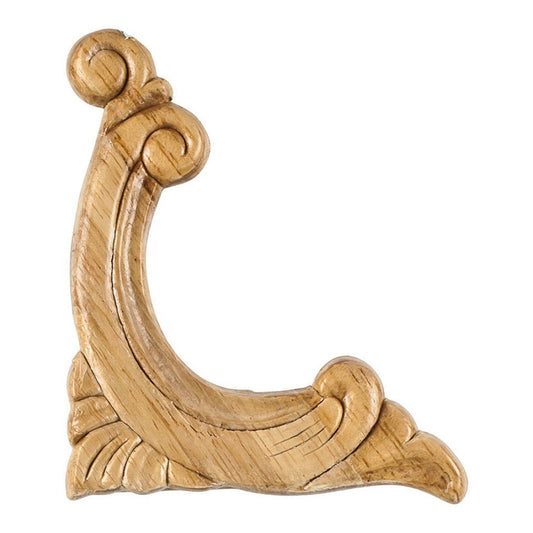 Hardware Resources Pressed Acanthus Corner Applique-DirectCabinets.com