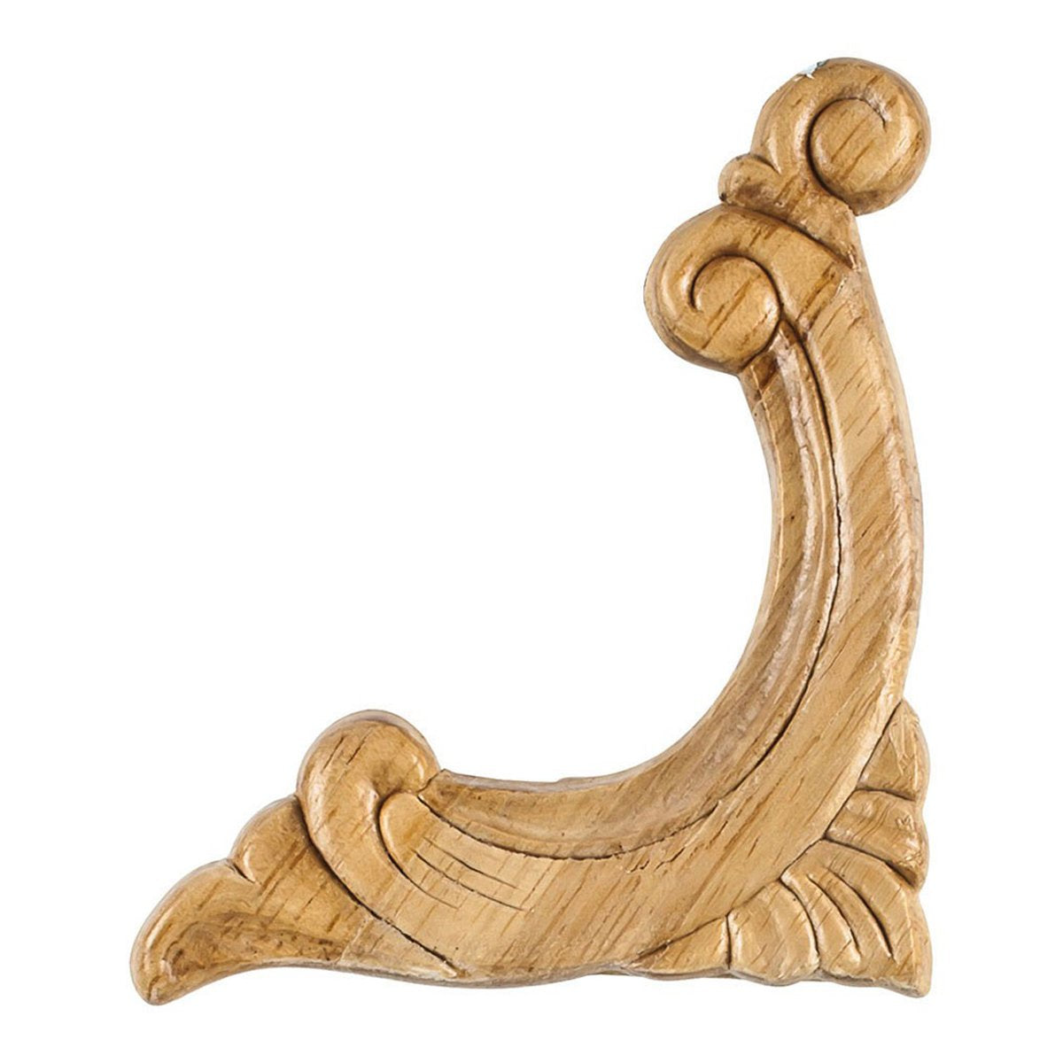 Hardware Resources Pressed Acanthus Corner Applique-DirectCabinets.com