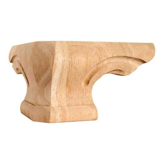Hardware Resources Rounded Alder Corner Pedestal Foot-DirectCabinets.com