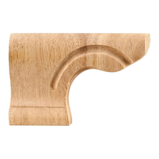 Hardware Resources Traditional Rounded Corner Pedestal Foot-DirectCabinets.com