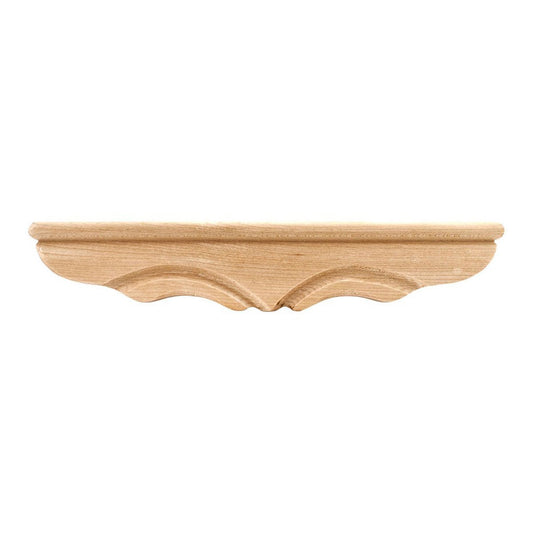 Hardware Resources Rubberwood Beaded Pedestal Foot Middle-DirectCabinets.com