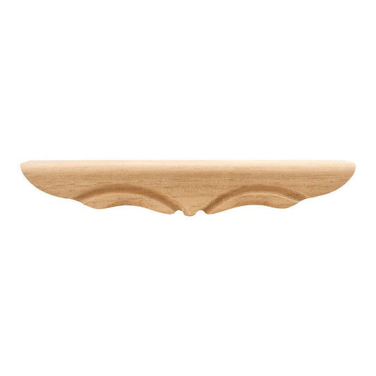 Hardware Resources Rounded Cherry Pedestal Foot Middle-DirectCabinets.com