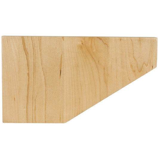 Hardware Resources Rubberwood Shaker Pedestal Foot (L or R)-DirectCabinets.com