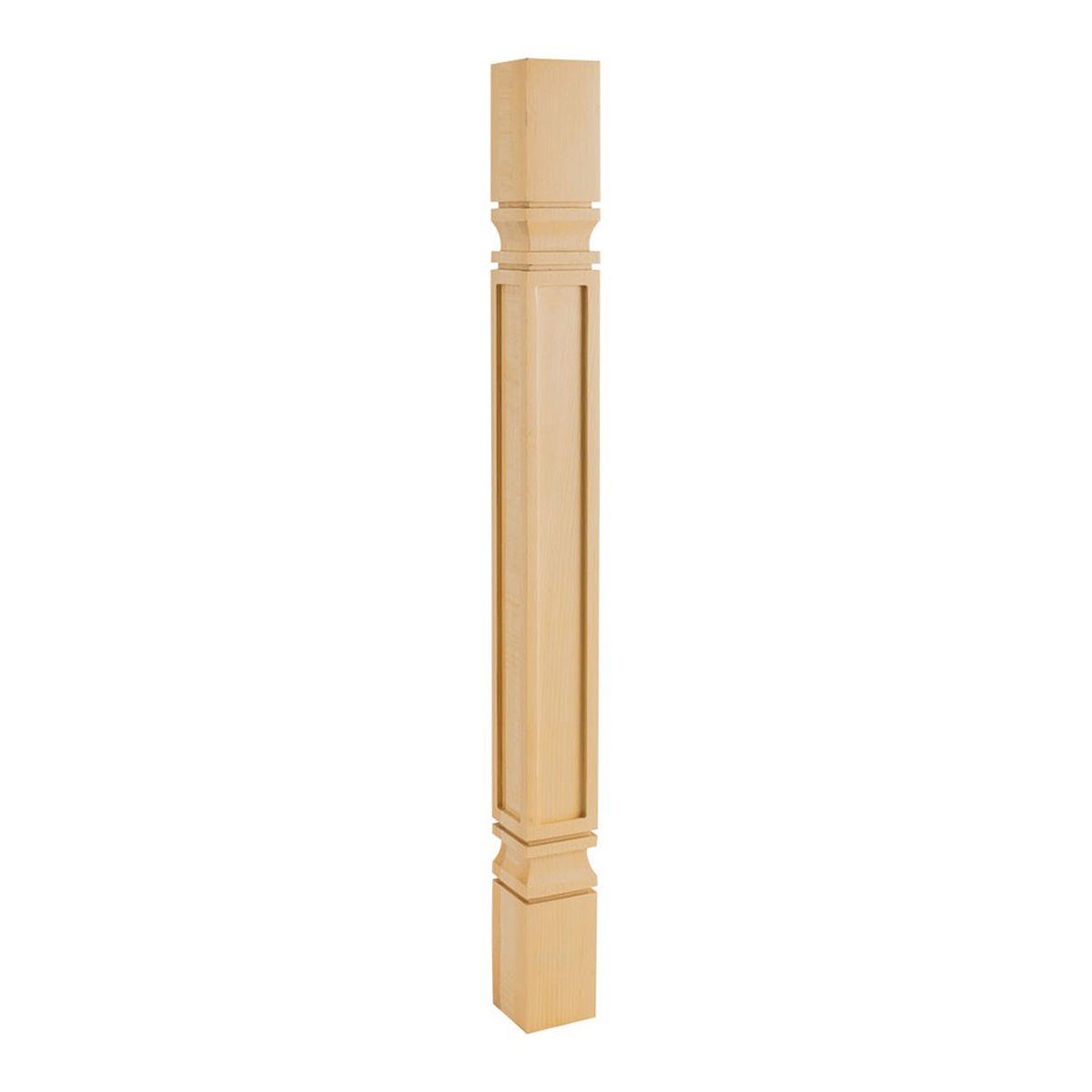 Hardware Resources 3" x 3" x 35-1/2" Square Rubberwood Mission Post-DirectCabinets.com