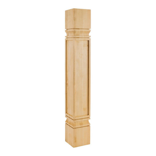 Hardware Resources Square White Birch Mission Post-DirectCabinets.com