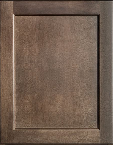 Fabuwood Quest Series, Metro Java (dark brown stain) Partial Overlay Small Sample Door