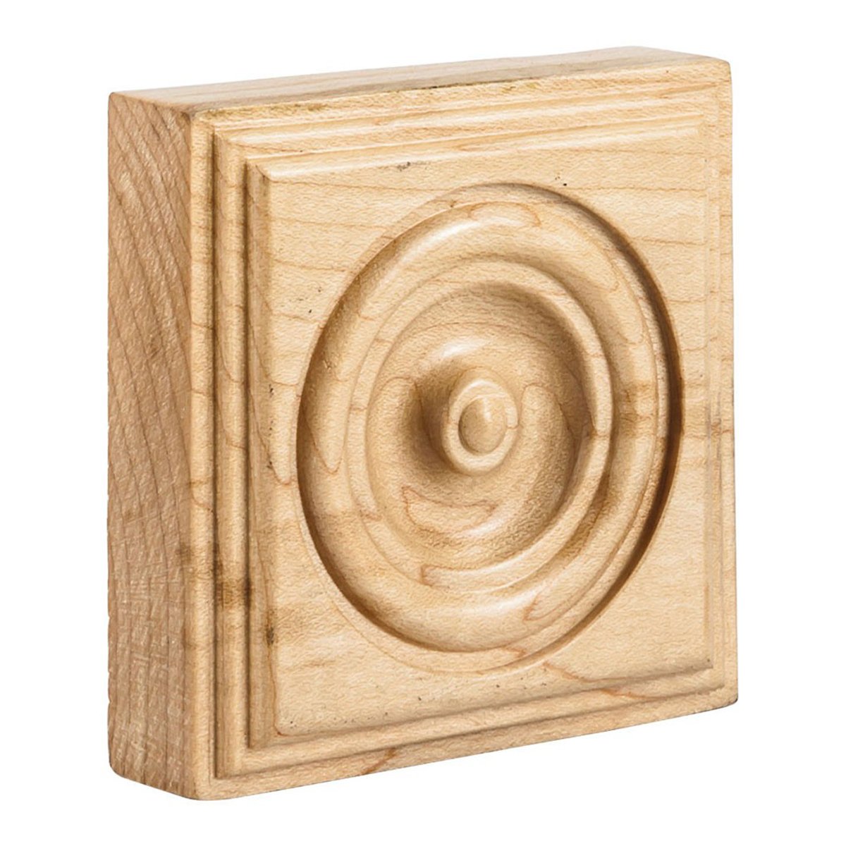 Hardware Resources 3" x 3" x 7/8" Traditional Rosette Moulding-DirectCabinets.com