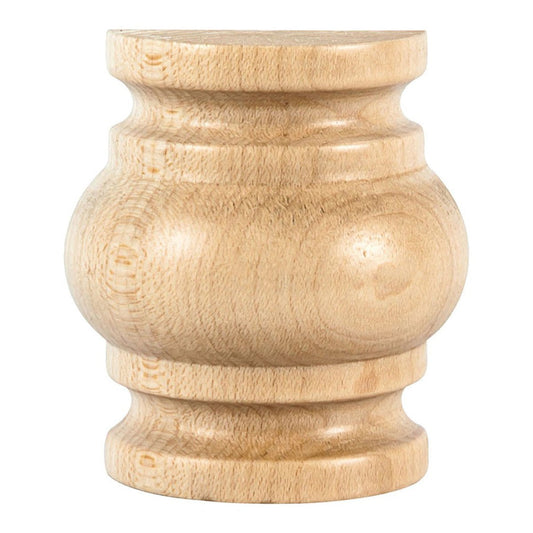 Hardware Resources 2-1/4" x 1-1/8" x 2-1/2" Hard Maple Traditional Spool Splice-DirectCabinets.com