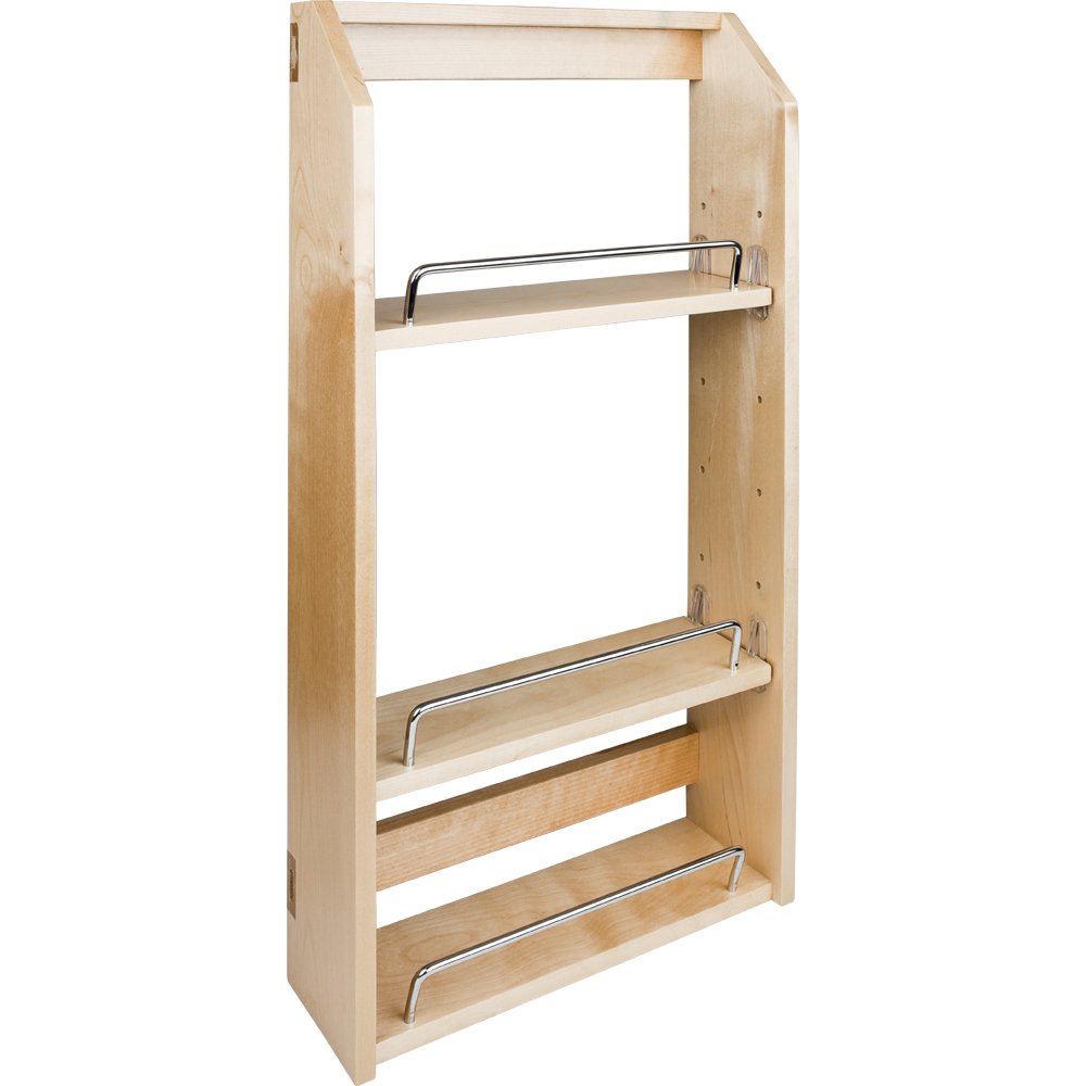 Hardware Resources Adjustable Spice Rack for 18" Wall Cabinet-DirectCabinets.com