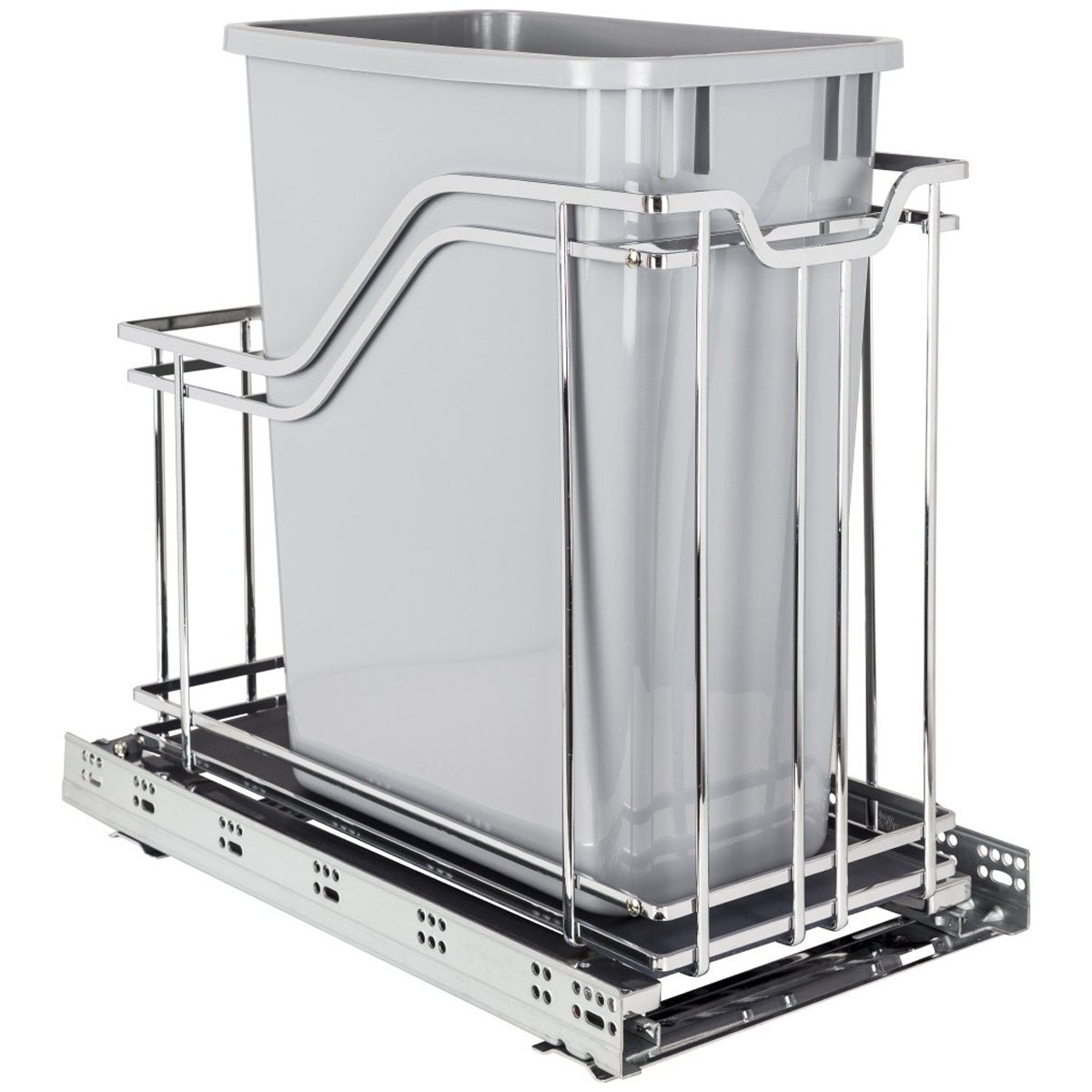 Hardware Resources Metal Single Trashcan-DirectCabinets.com