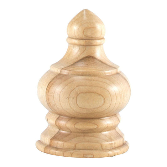 Hardware Resources 2-1/4" x 1-1/8" x 3-1/2" Cherry Traditional Transition Finial Moulding-DirectCabinets.com