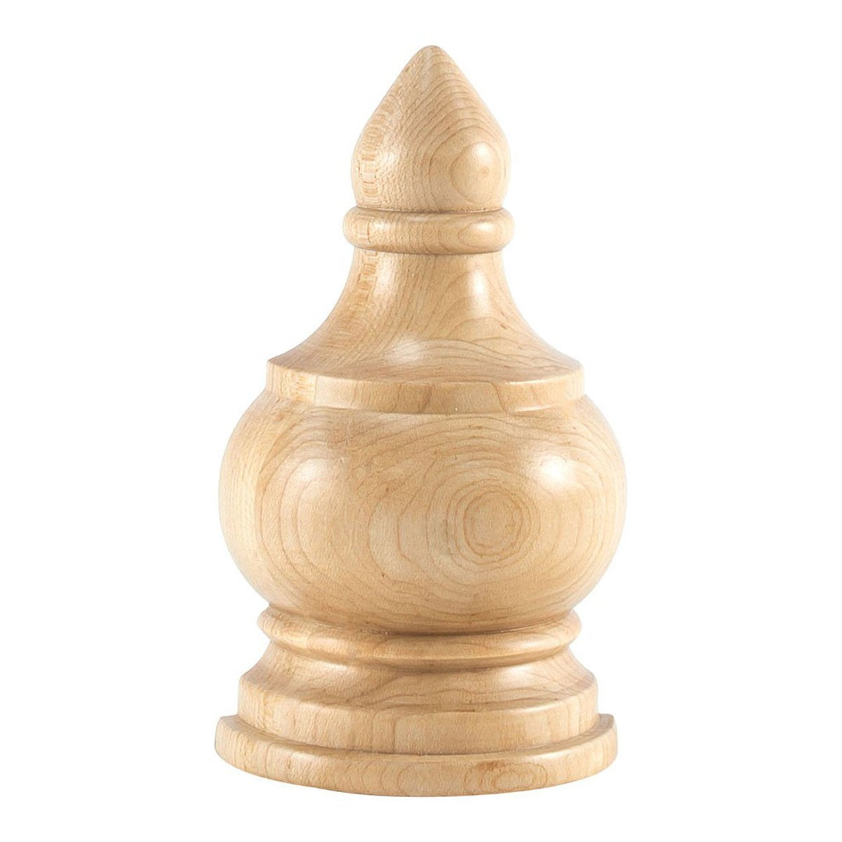 Hardware Resources 3-1/4" x 1-5/8" x 5-1/2" Cherry Traditional Transition Finial Moulding-DirectCabinets.com