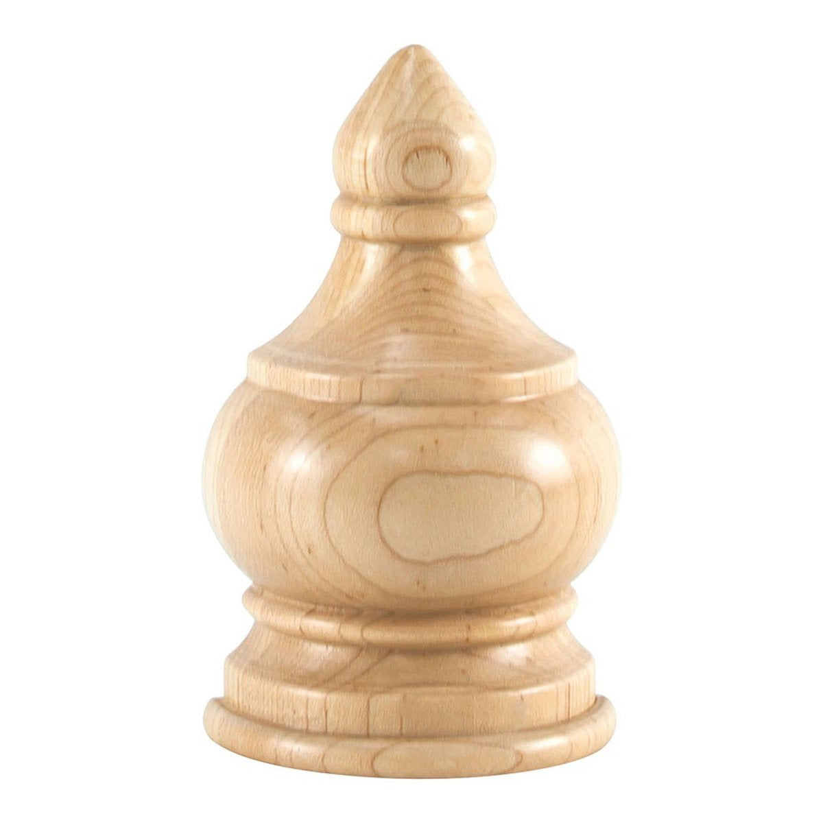 Hardware Resources Hard Maple Traditional Transition Finial Moulding-DirectCabinets.com