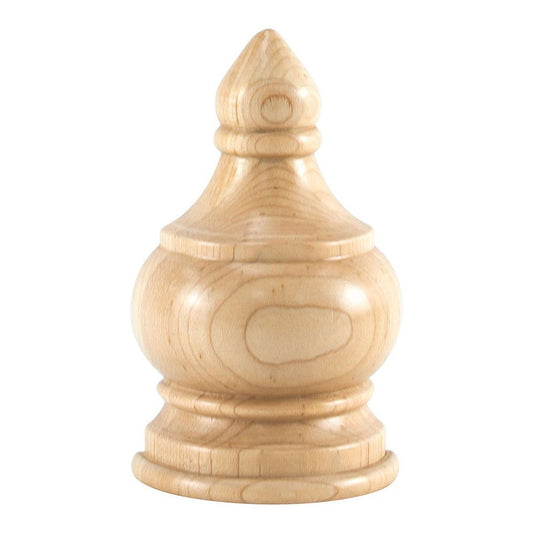 Hardware Resources Hard Maple Traditional Transition Finial Moulding-DirectCabinets.com