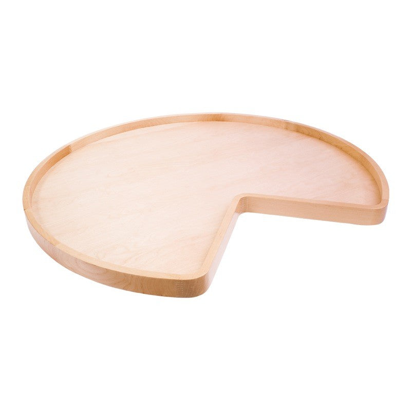 Hardware Resources 32" Diameter Kidney Wooden Lazy Susan with Hole-DirectCabinets.com