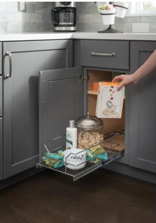 Pullout Basket Shelf for Base Cabinet-DirectCabinets.com