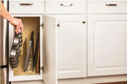 Polished Chrome U-Shaped Tray Divider-DirectCabinets.com