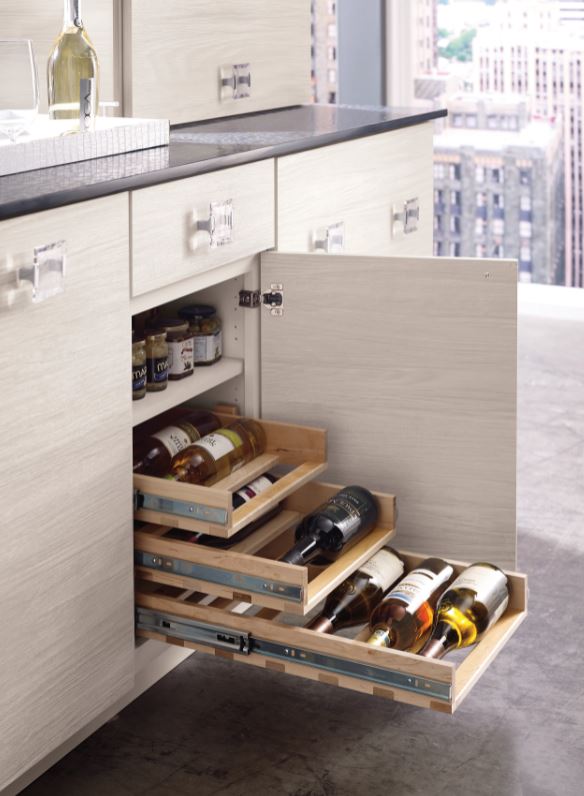 Wine Bottle & Can Pull-Out Storage-DirectCabinets.com