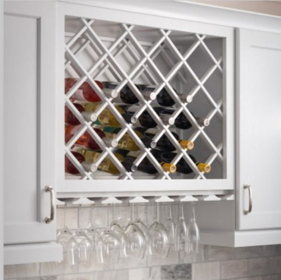 24" x 30" Wine Lattice Rack with Bevel-DirectCabinets.com